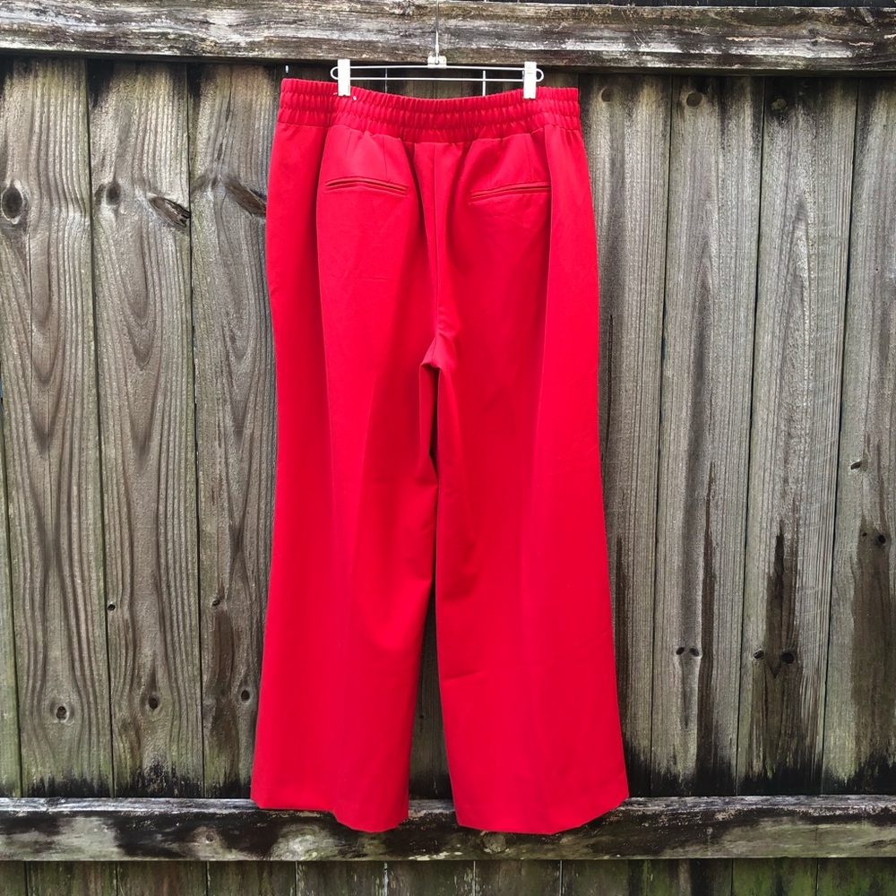 Lane Bryant Red Wide Leg Pull-On Pants - Picture 4 of 8